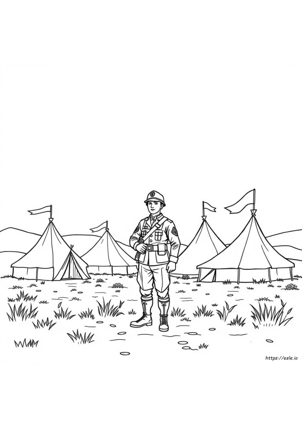 Realistic Army Coloring Pages
