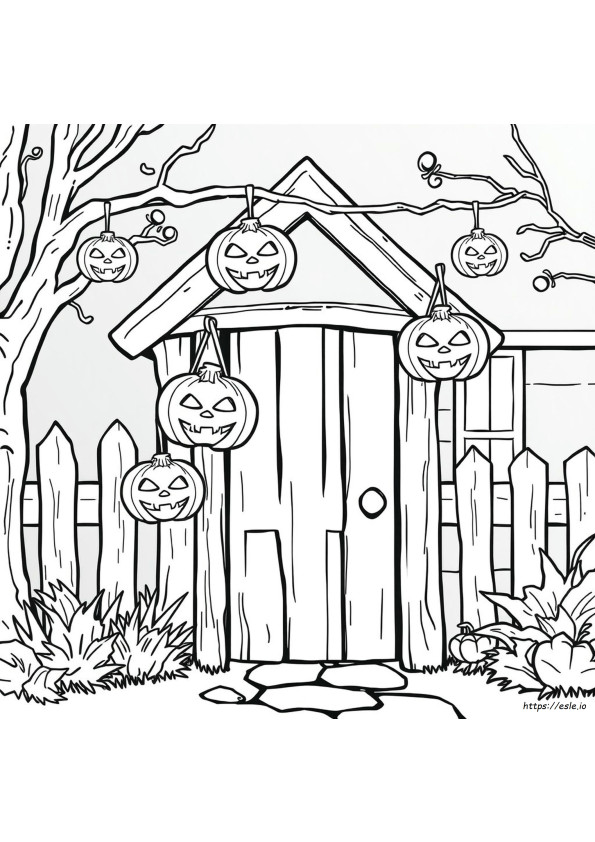 ハロウィン ジャック・オー・ランタン ぬりえ