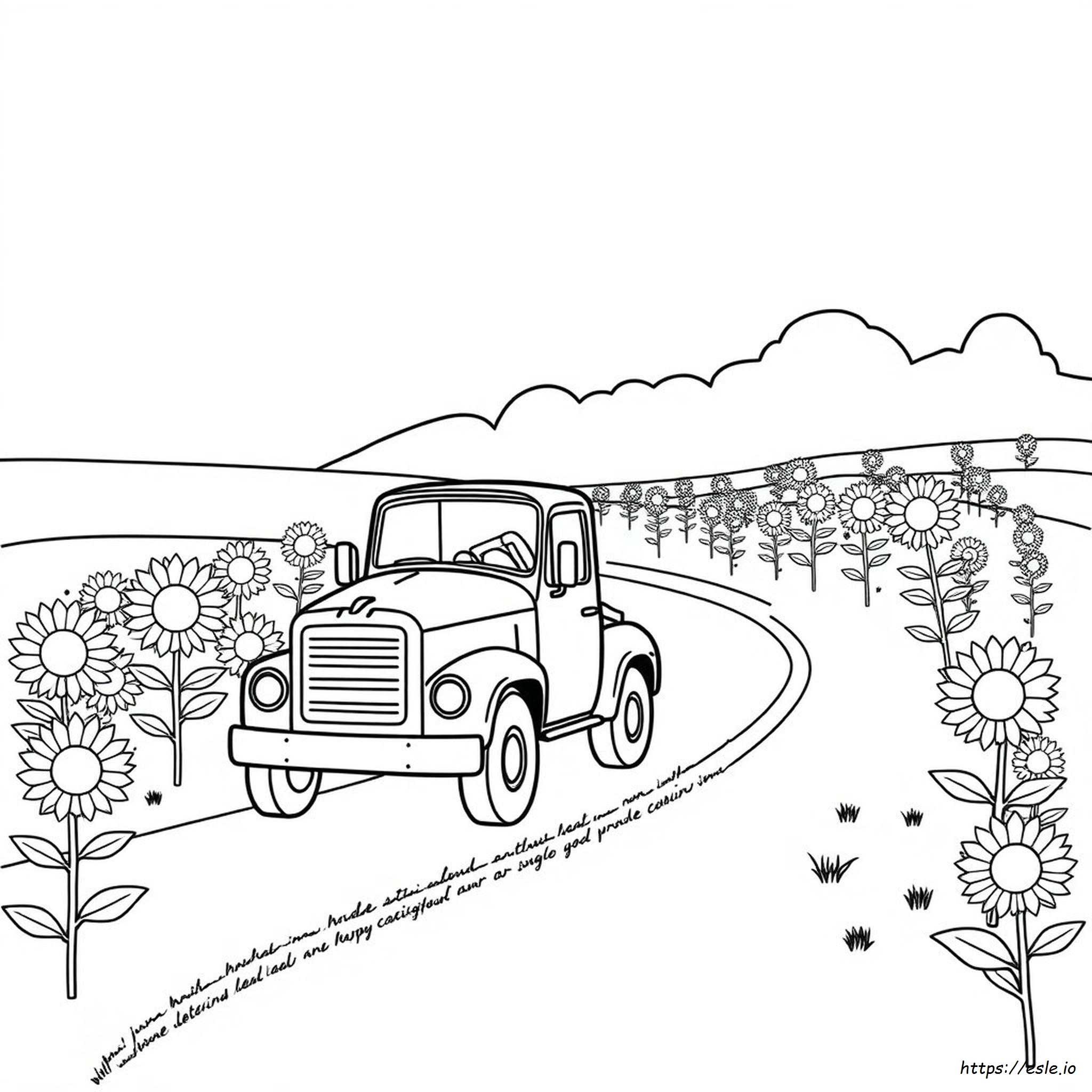 Camion Rosso Da Colorare