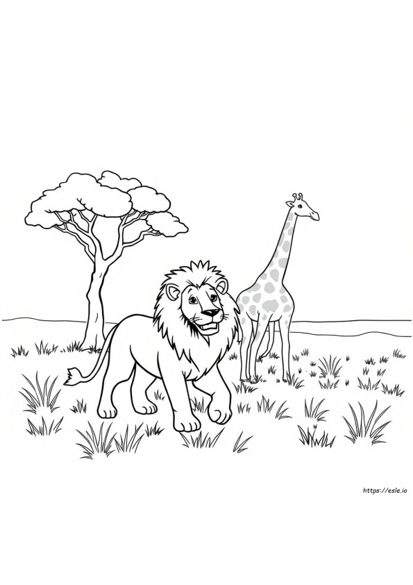 Coloriages Safari À Imprimer