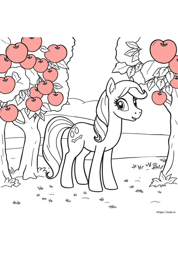 Applejack Poni Színező Oldal