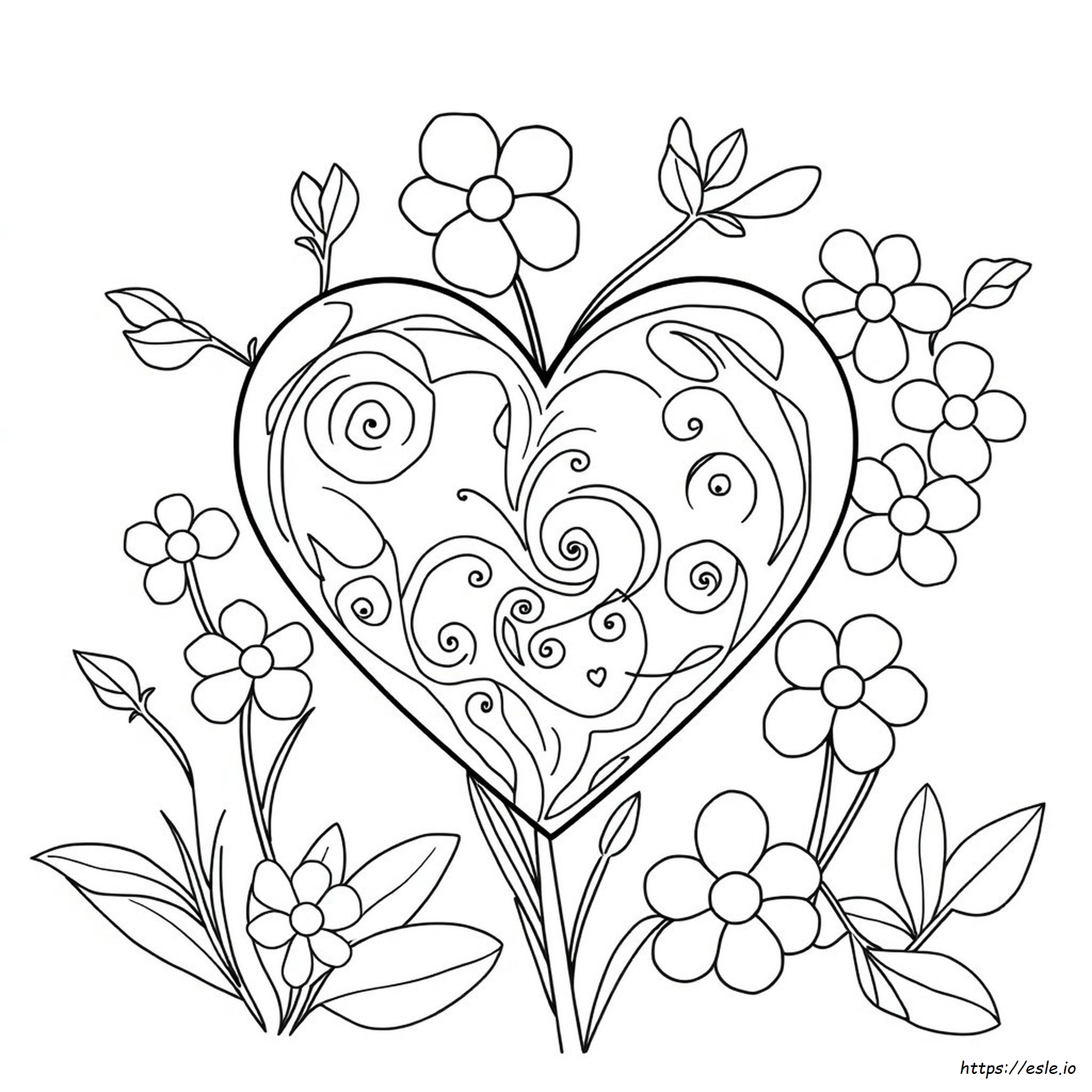 Colouring Page Heart