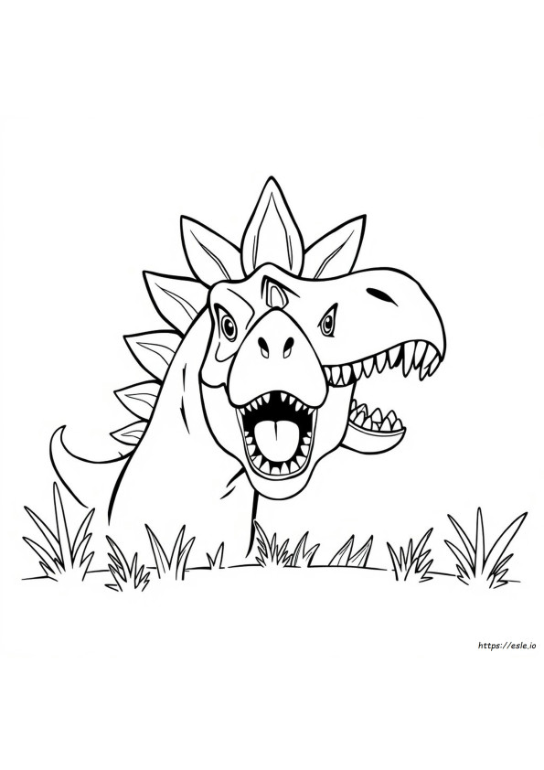 Dinosauruksen Pää Värityskuvat