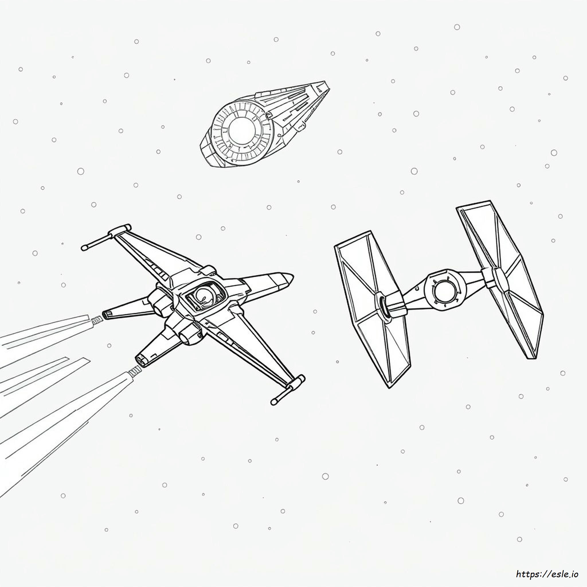 Darmowe Kolorowanki Do Druku Statków Star Wars