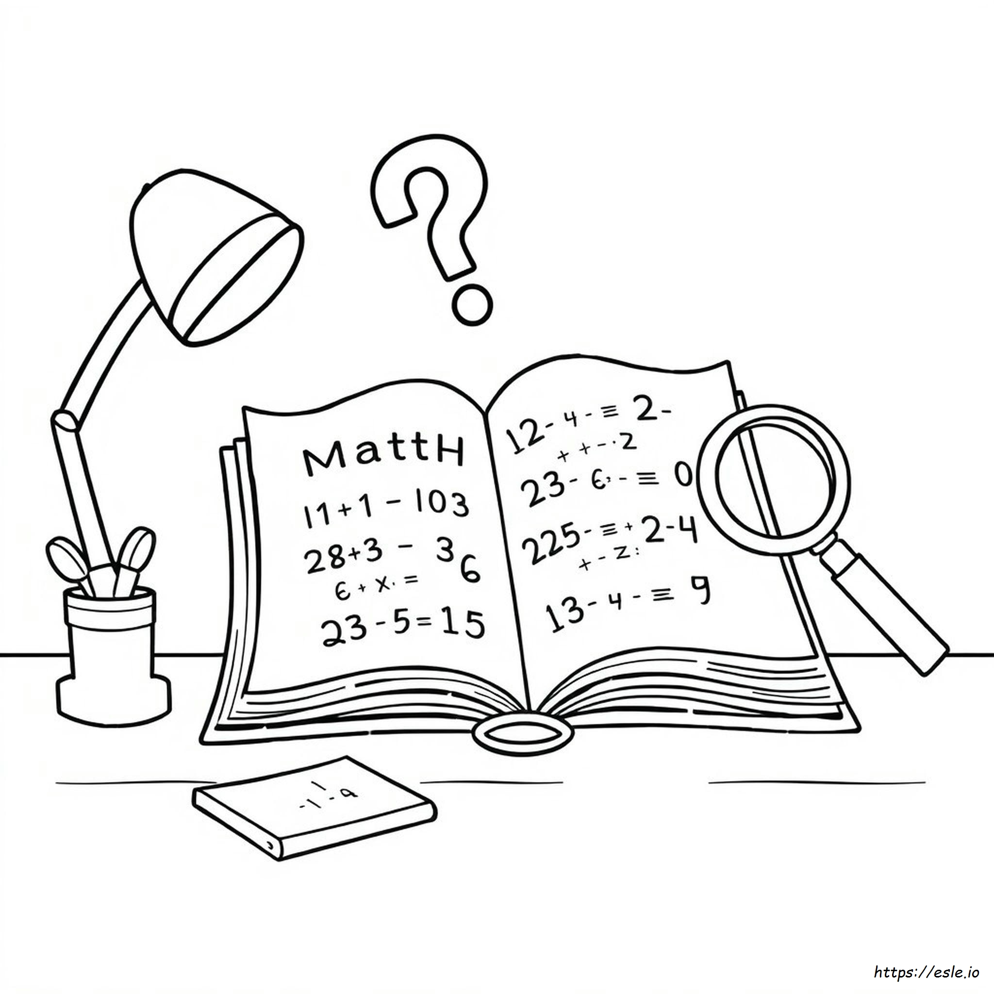 Pagina Da Colorare Mistero Di Matematica Stampabile