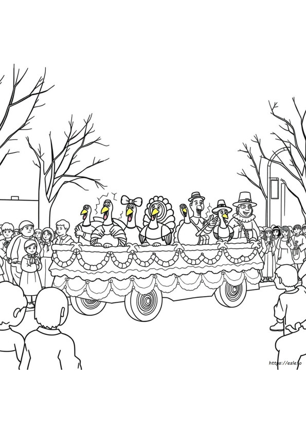 Thanksgiving Parade Coloring Pages