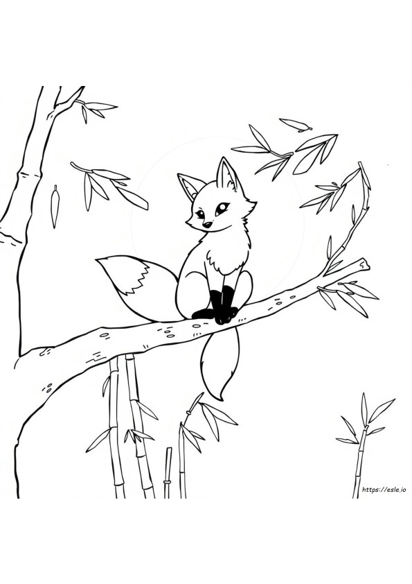 Volpi Kitsune Da Colorare