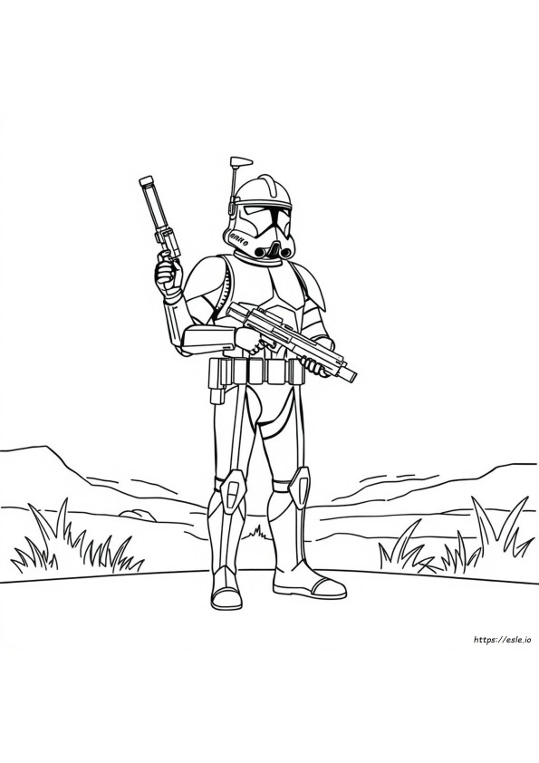 Phase 1 Clone Trooper Coloring Pages