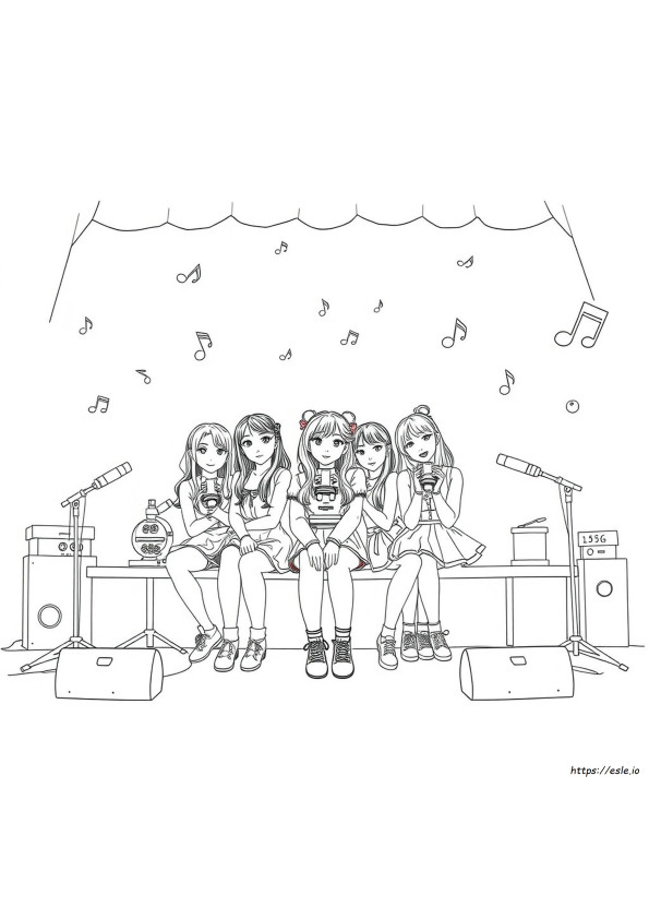Schițe De Desene De Colorat Blackpink