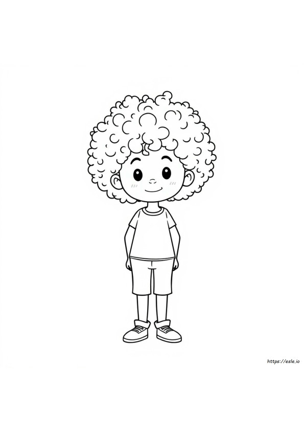 Coloriage Cheveux Bouclés
