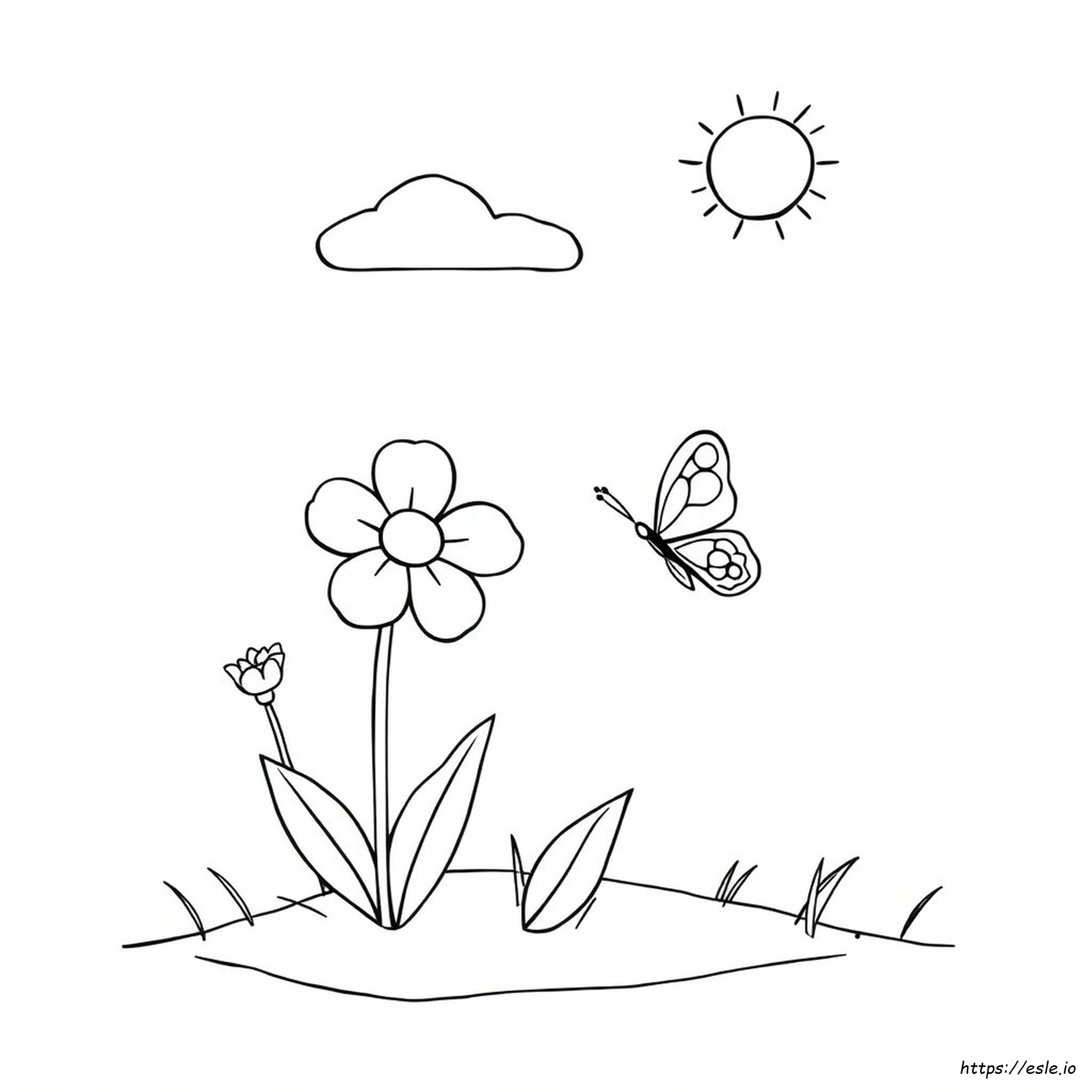 Flower Coloring Sheet Coloring Pages
