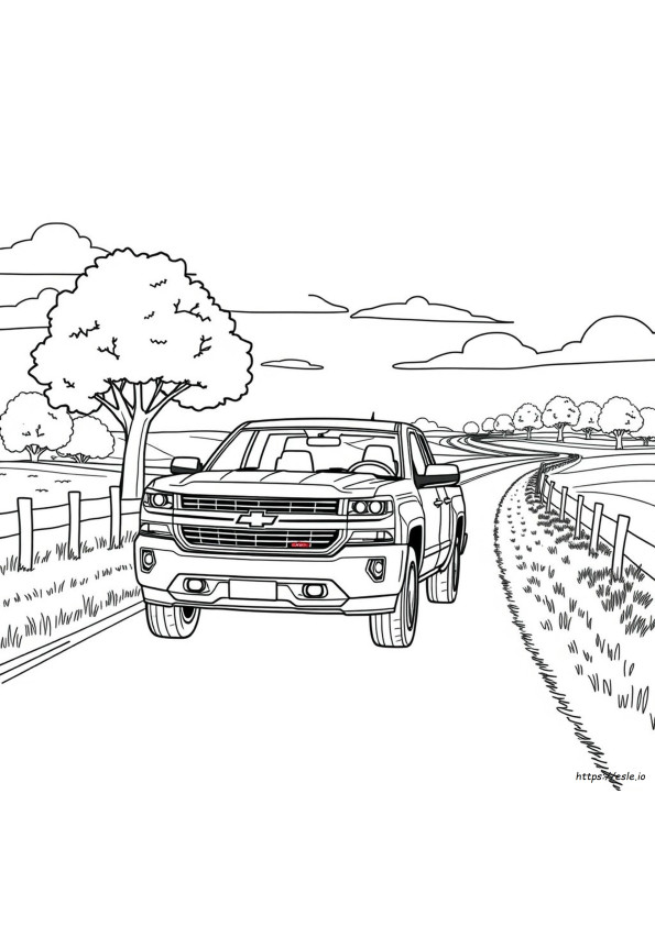 Chevy Pickup Truck Coloring Pages