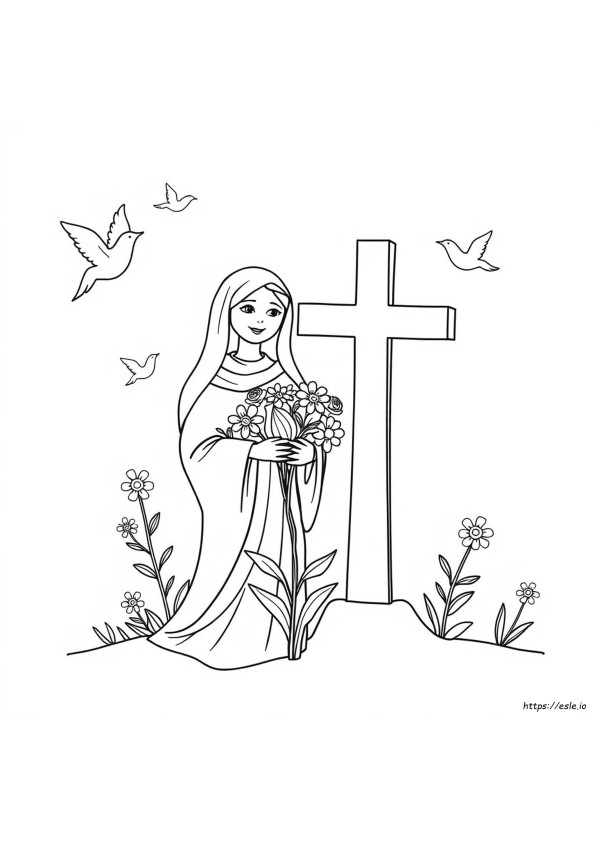 Christian Mothers Day Coloring Pages Free Printable