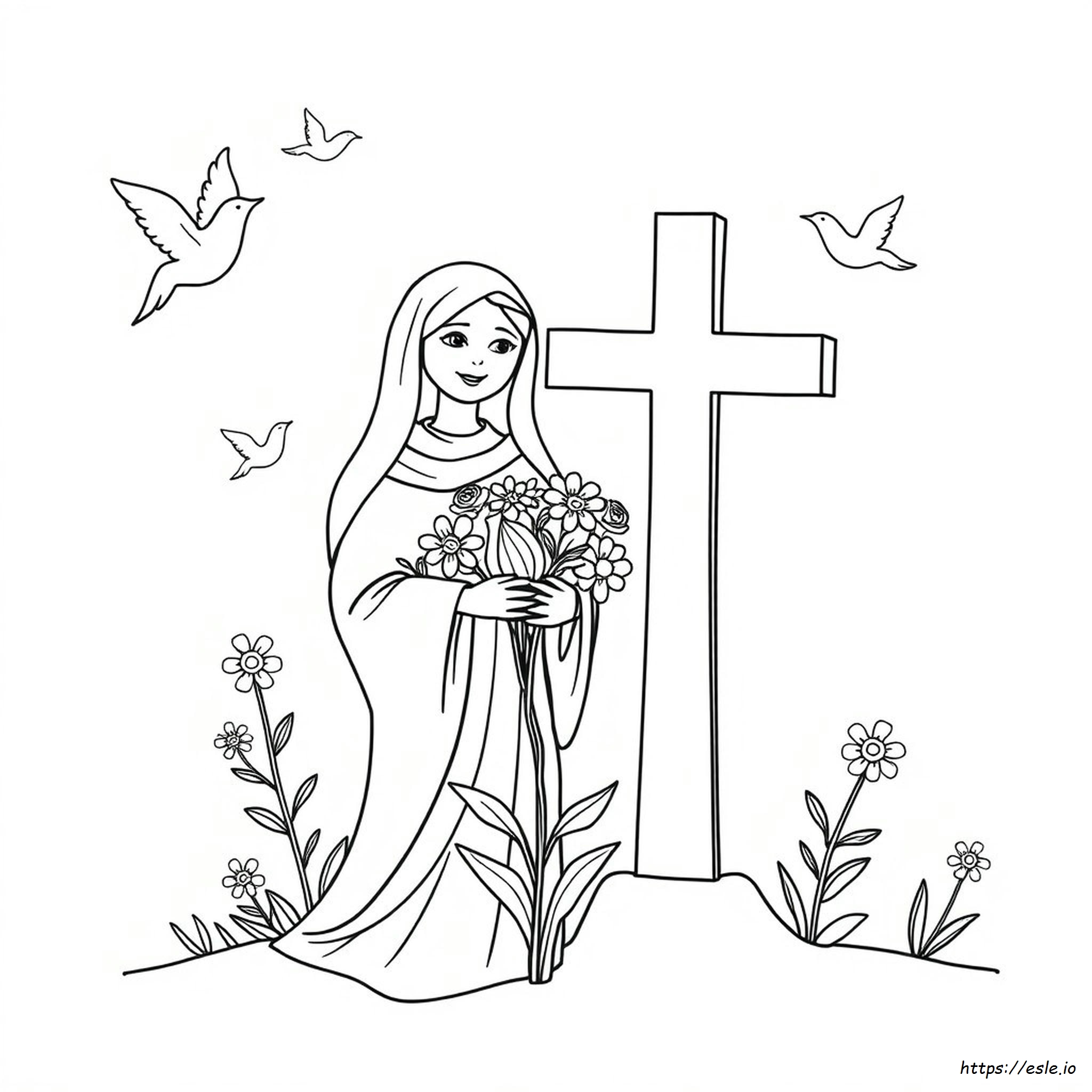 Christian Mothers Day Coloring Pages Free Printable