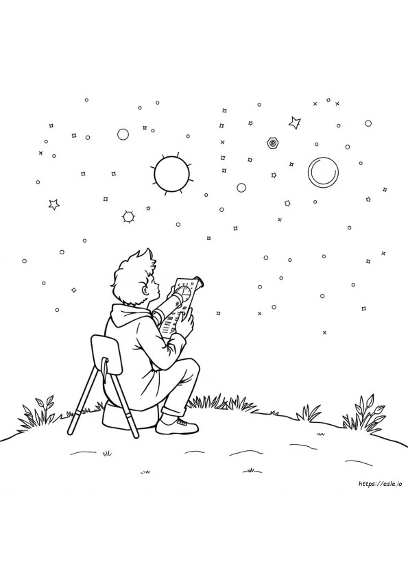 Páginas Para Colorear De Astrología Celestial