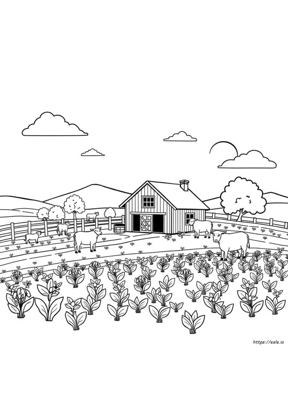 Farm Coloring Pages For Kids