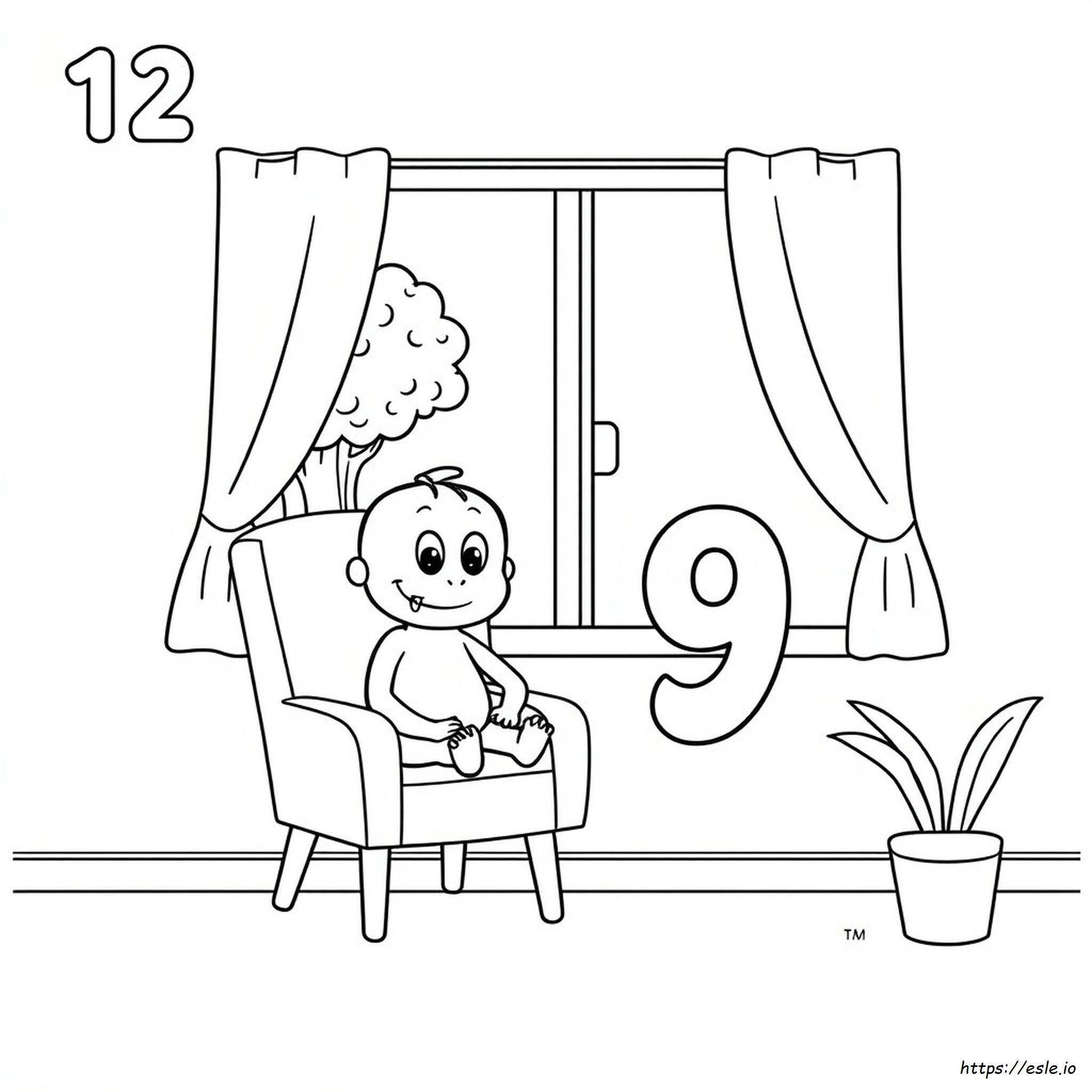 Kolorowanka Numer 12