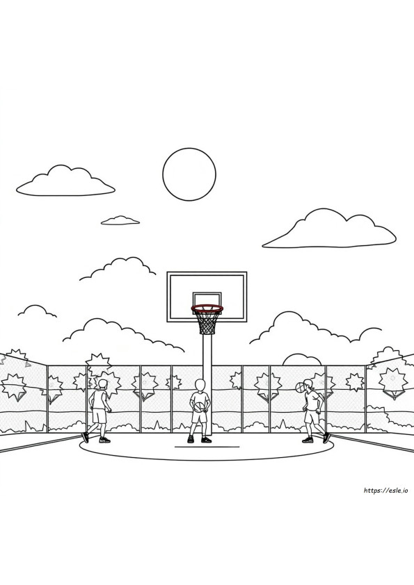 Páginas Para Colorear De Baloncesto Imprimibles Gratis