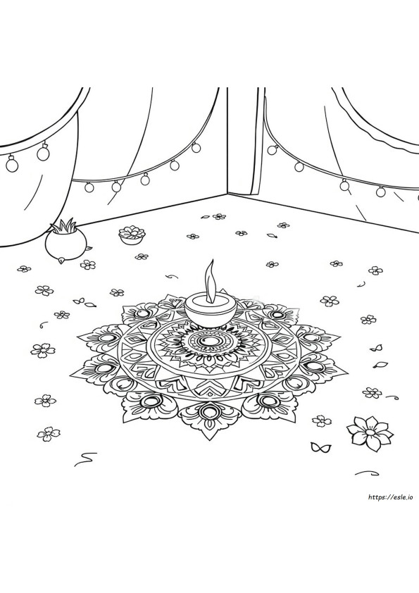 Rangoli Boyama
