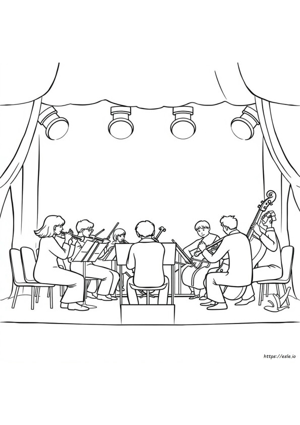 Orchester Ausmalbilder