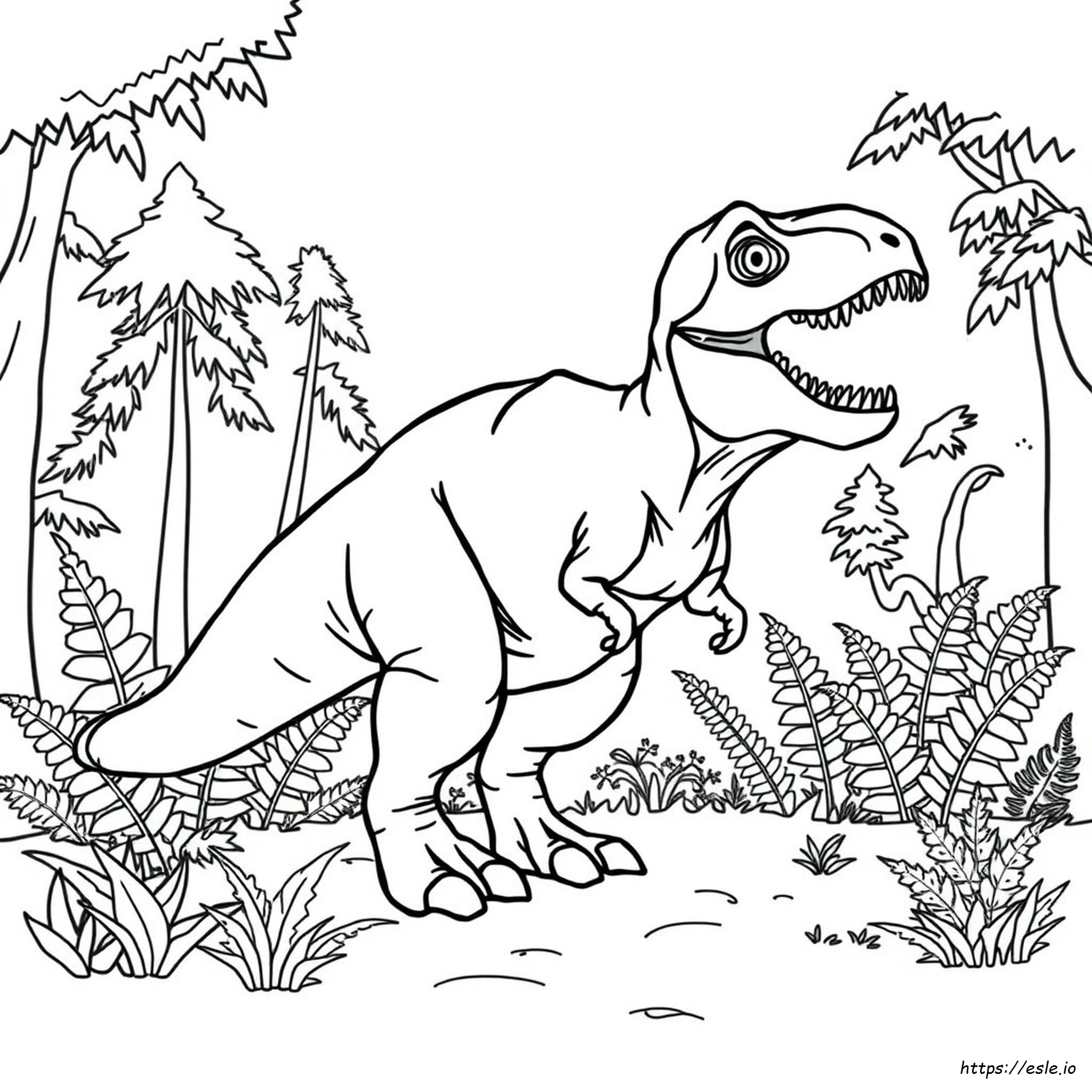 T-Rex Värityskuvat Ilmaiseksi