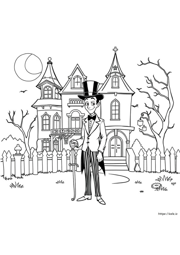Gomez Addams De Colorat