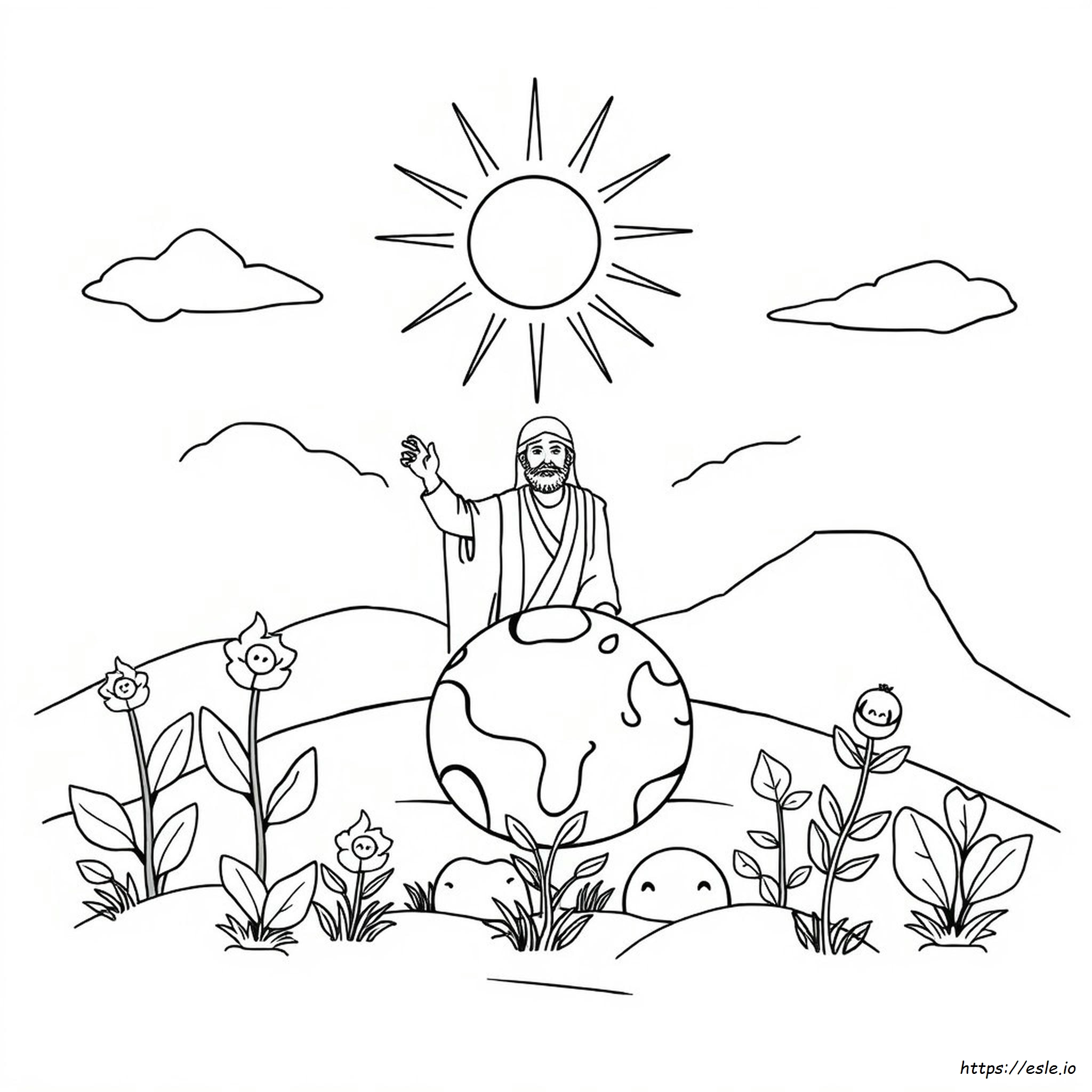 Catholic Creation Coloring Pages