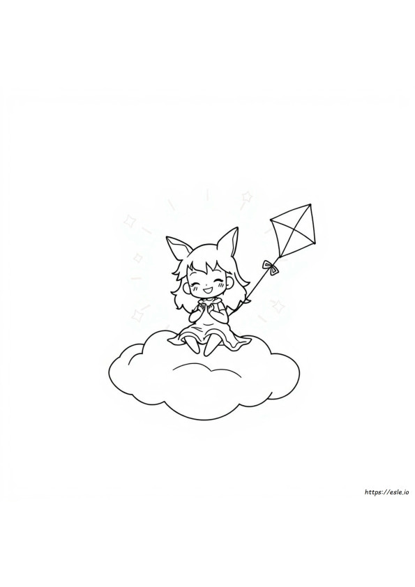 Kuromi Para Colorir