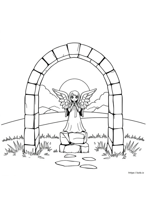 Weeping Angel Coloring Page