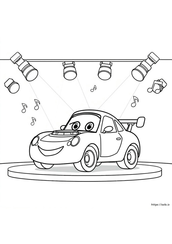 Dj Cars Coloring Pages