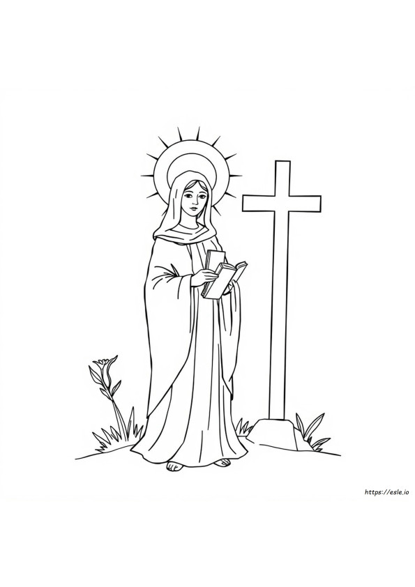 Saint Catherine Of Siena Coloring Page