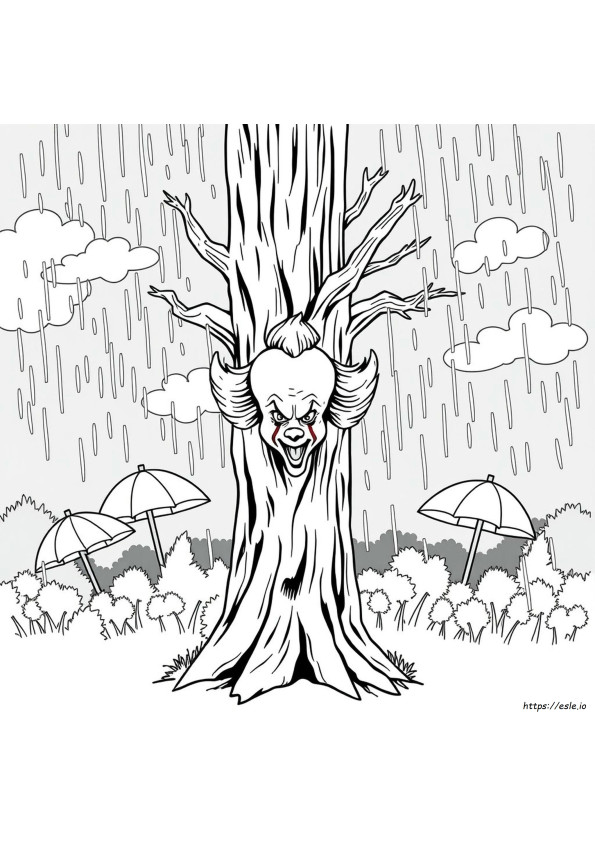 Pennywise Assustador Para Colorir
