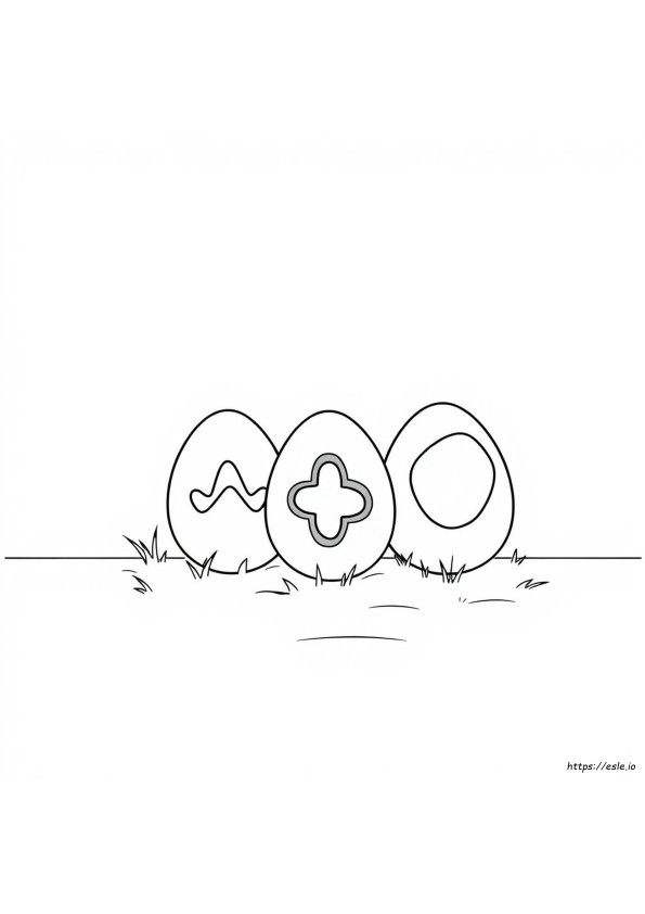 Plain Egg Coloring Page