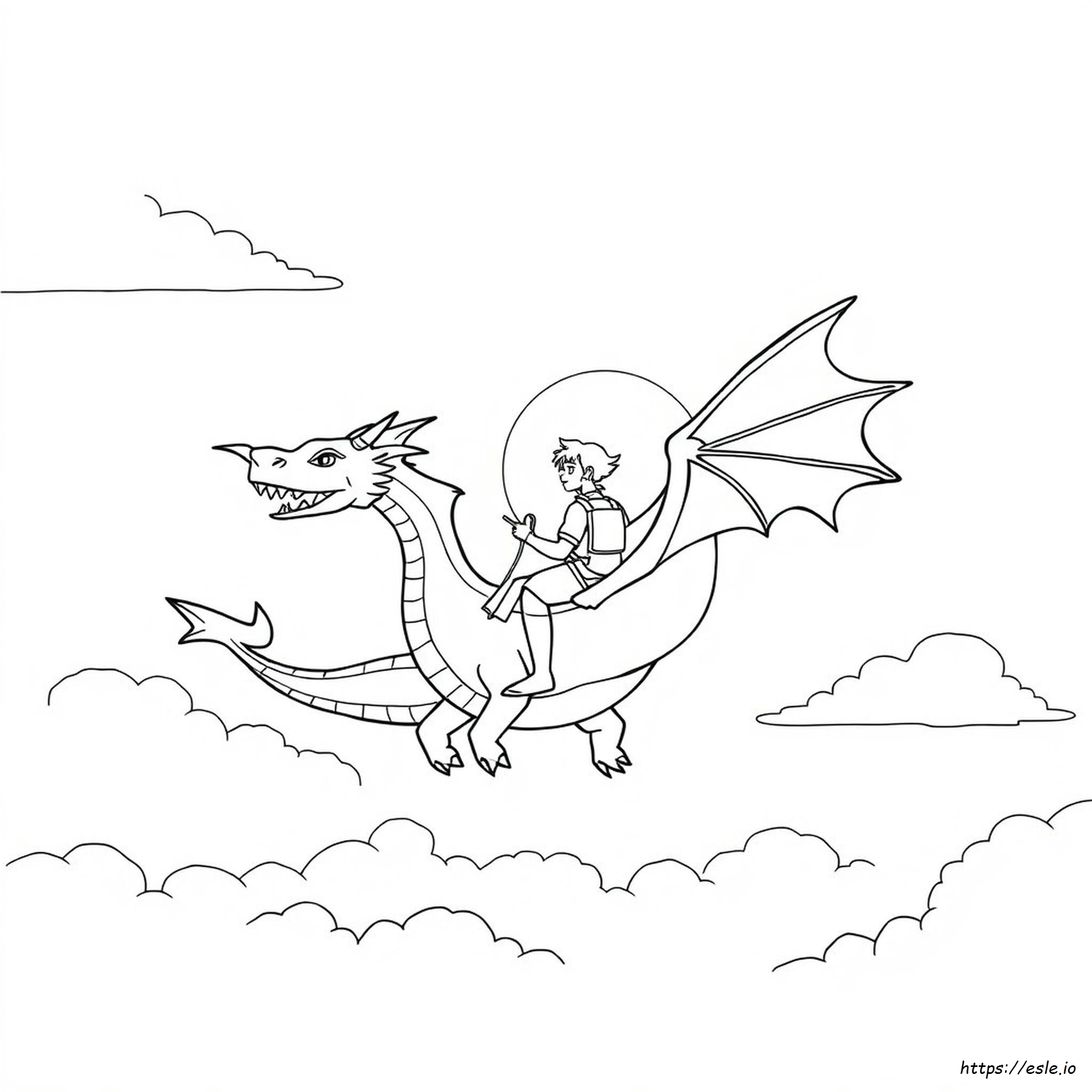 Dragon Riders Coloring Pages