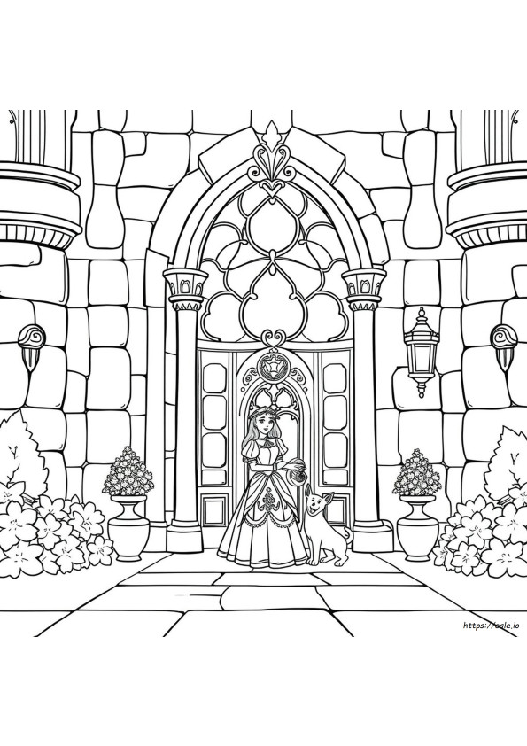 Disegni Da Colorare Delle Principesse E Cuccioli Reali