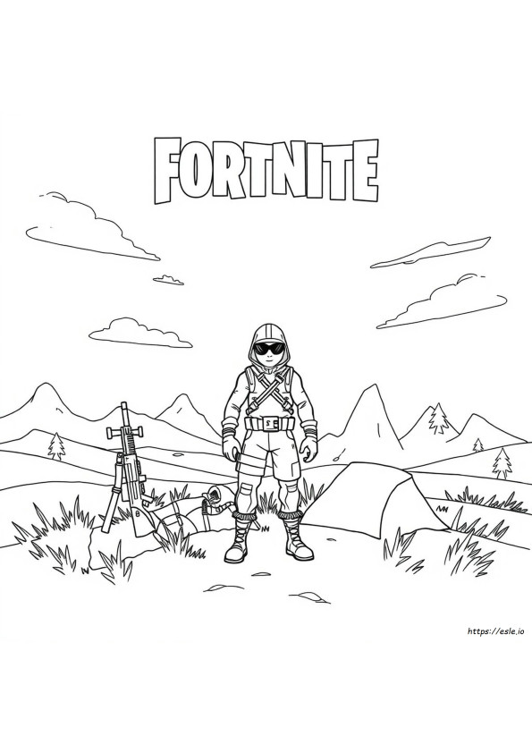 Fortnite Ausmalbilder Zum Ausdrucken Leicht