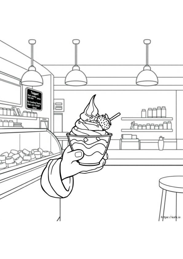 Gambar Mewarnai Es Krim Beku