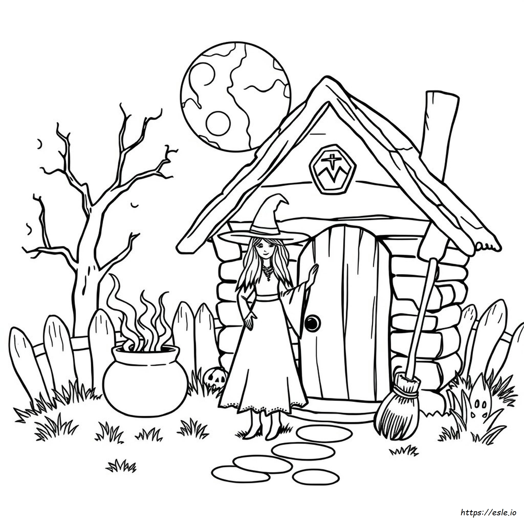 Free Printable Halloween Witch Coloring Pages