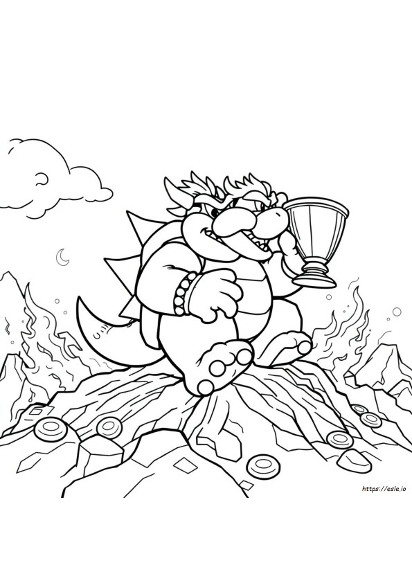 Bowser Mario Movie Coloring Pages