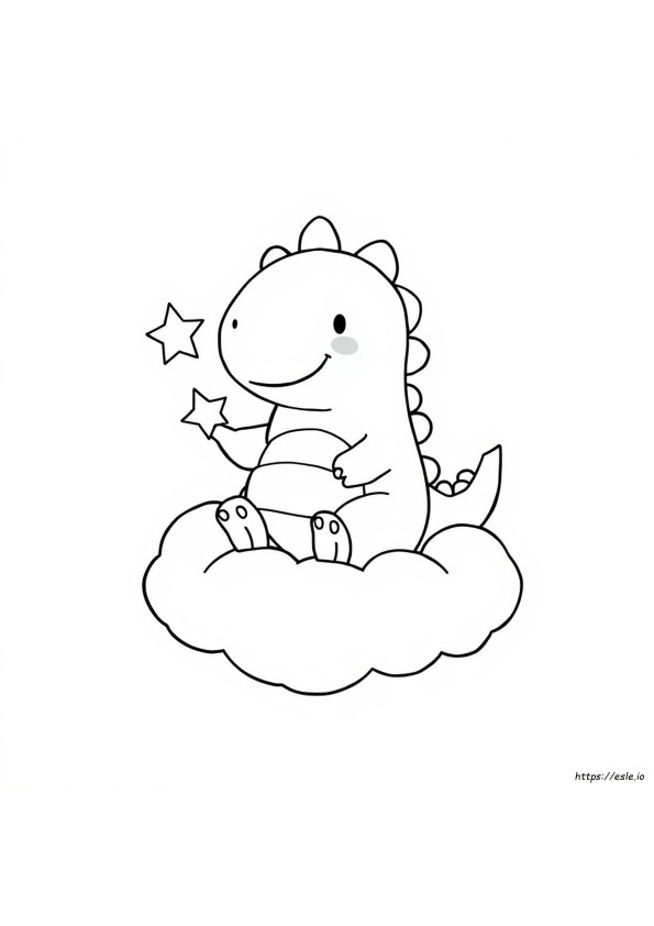 Dinosaur Squishmallow Coloring Page