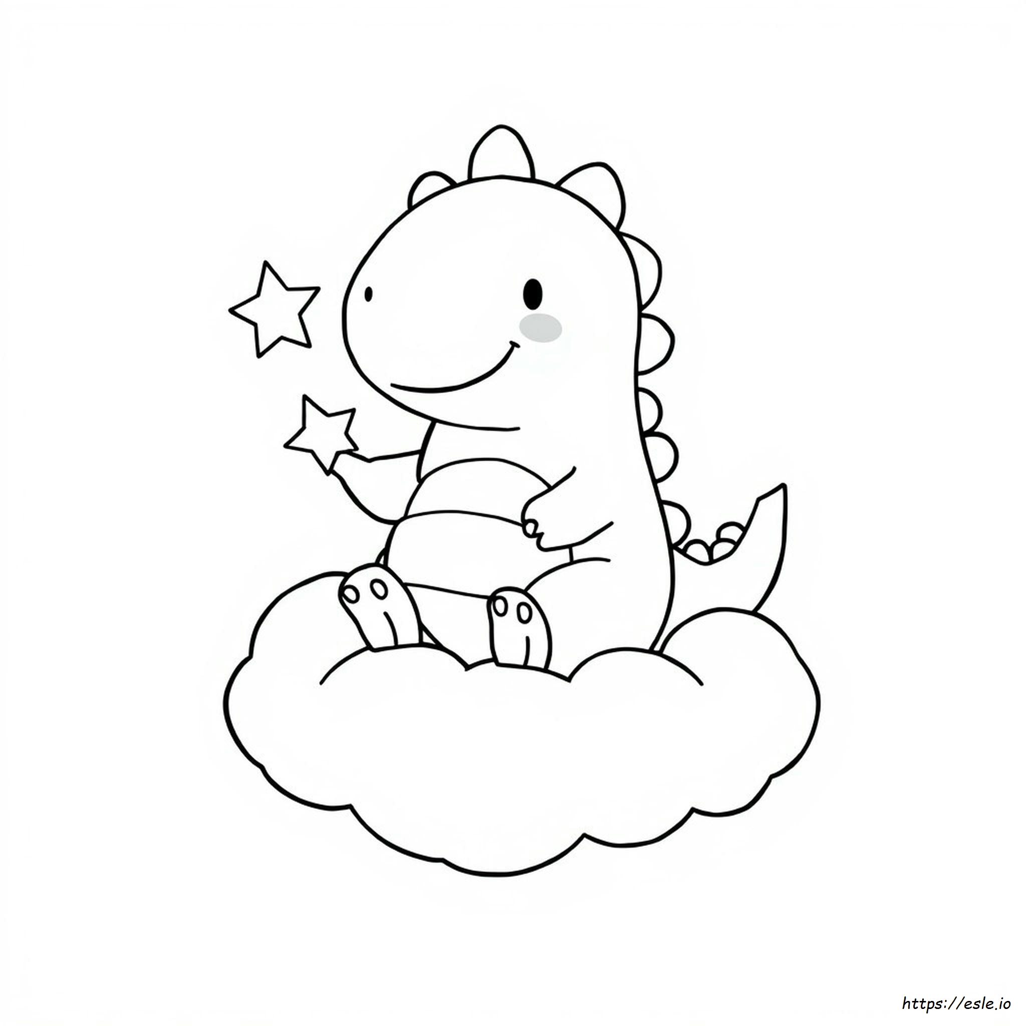 Dinosaurio Squishmallow Para Colorear