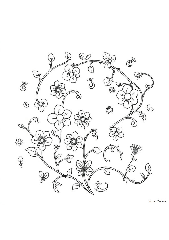 Gambar Mewarnai Art Nouveau