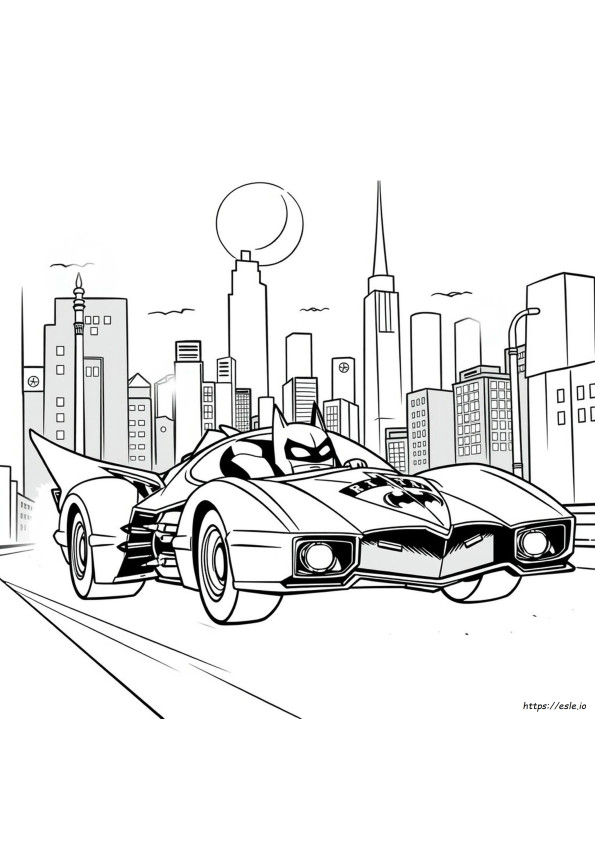 Coloriage Batmobile