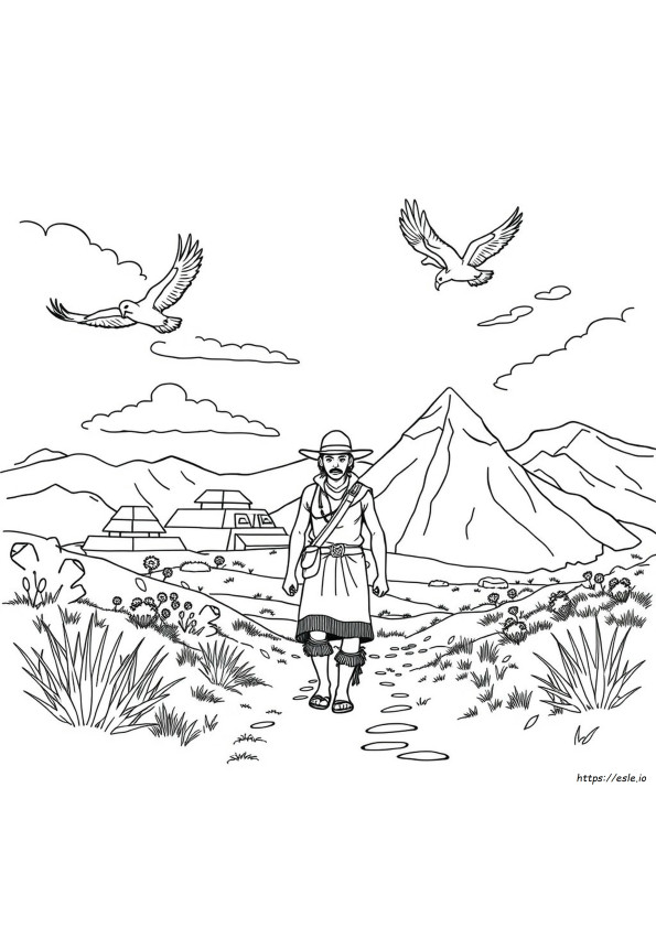 Inca Coloring Page