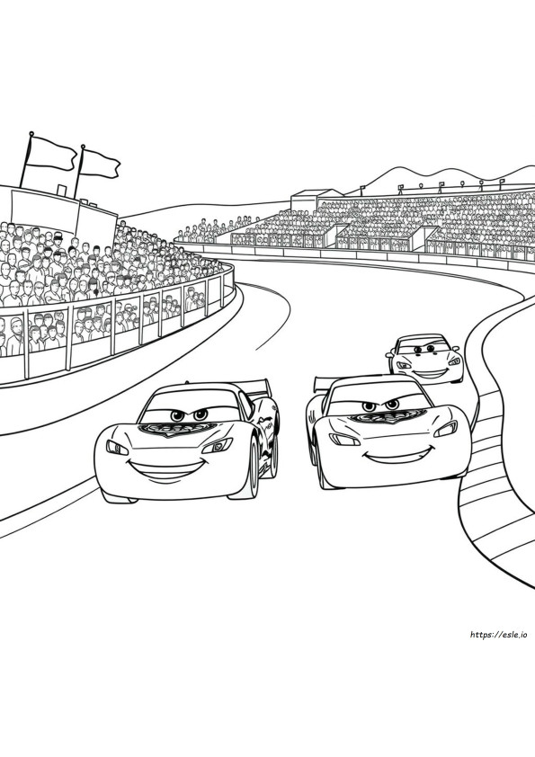 Disney Cars Colouring Pages