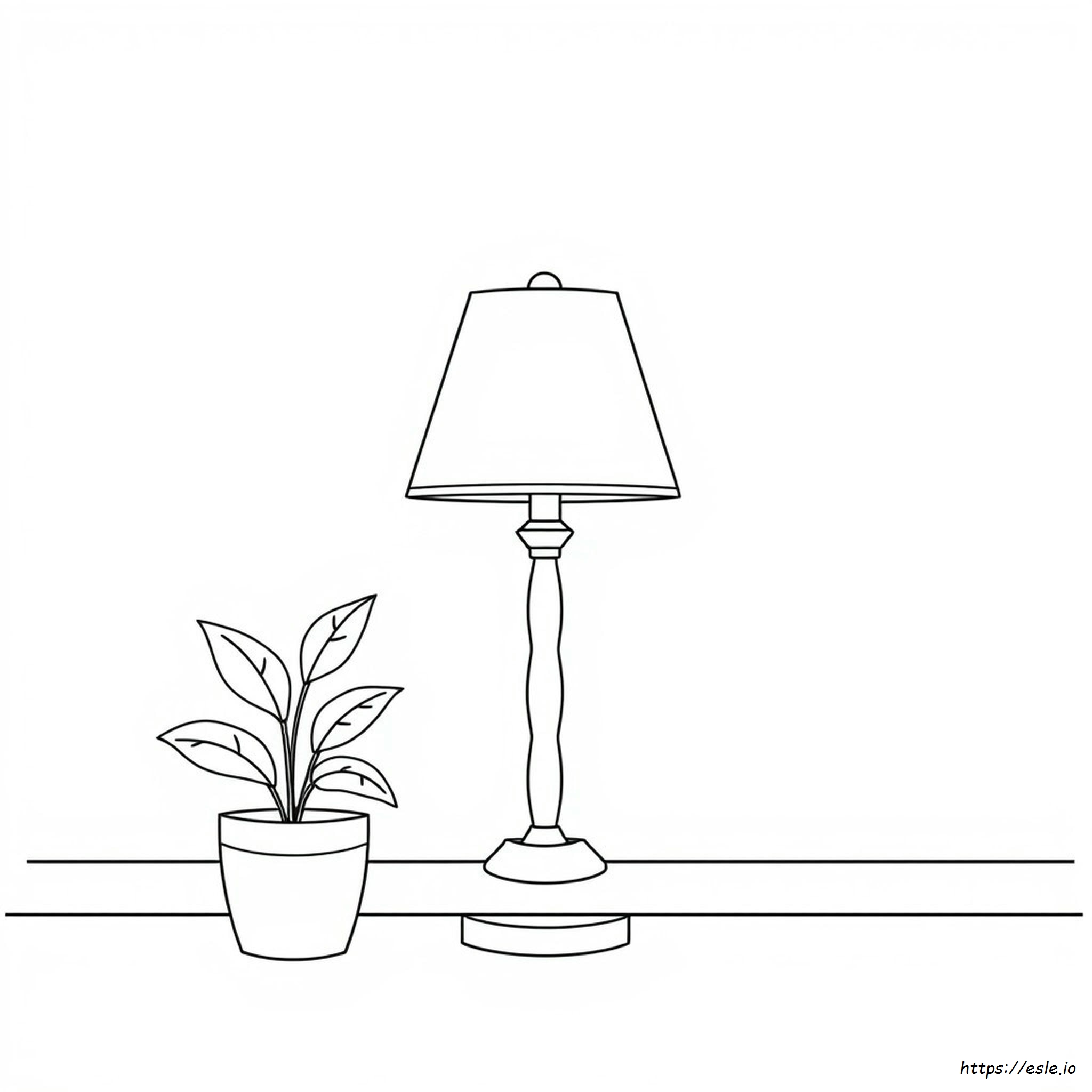 Coloriage Lampe