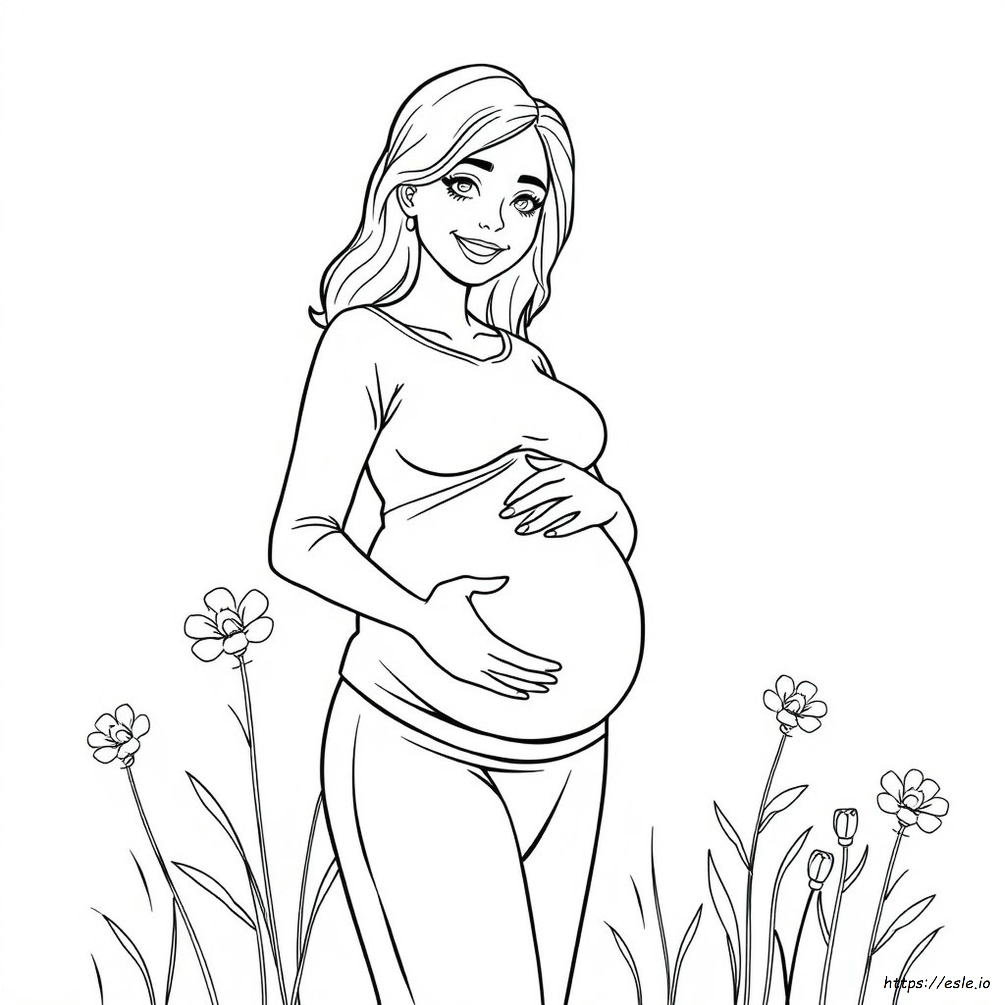 Pregnant Woman Coloring Pages