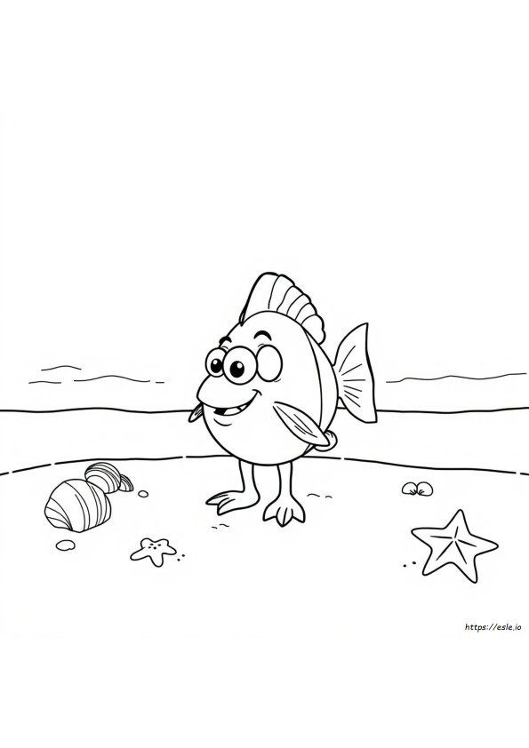Blippi Fisch Ausmalbilder