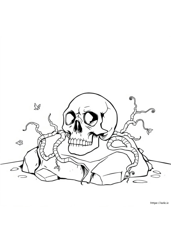Páginas De Livro 'Caveira Para Colorir'