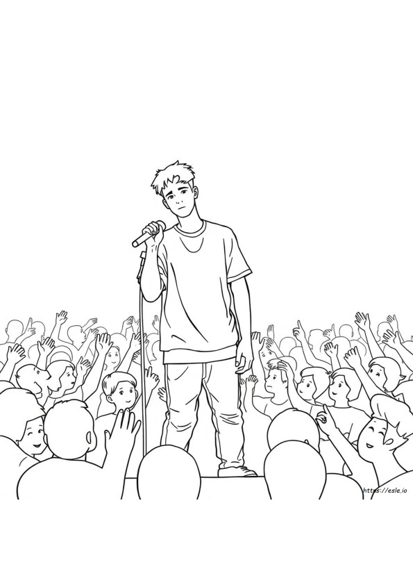 Justin Bieber Coloring